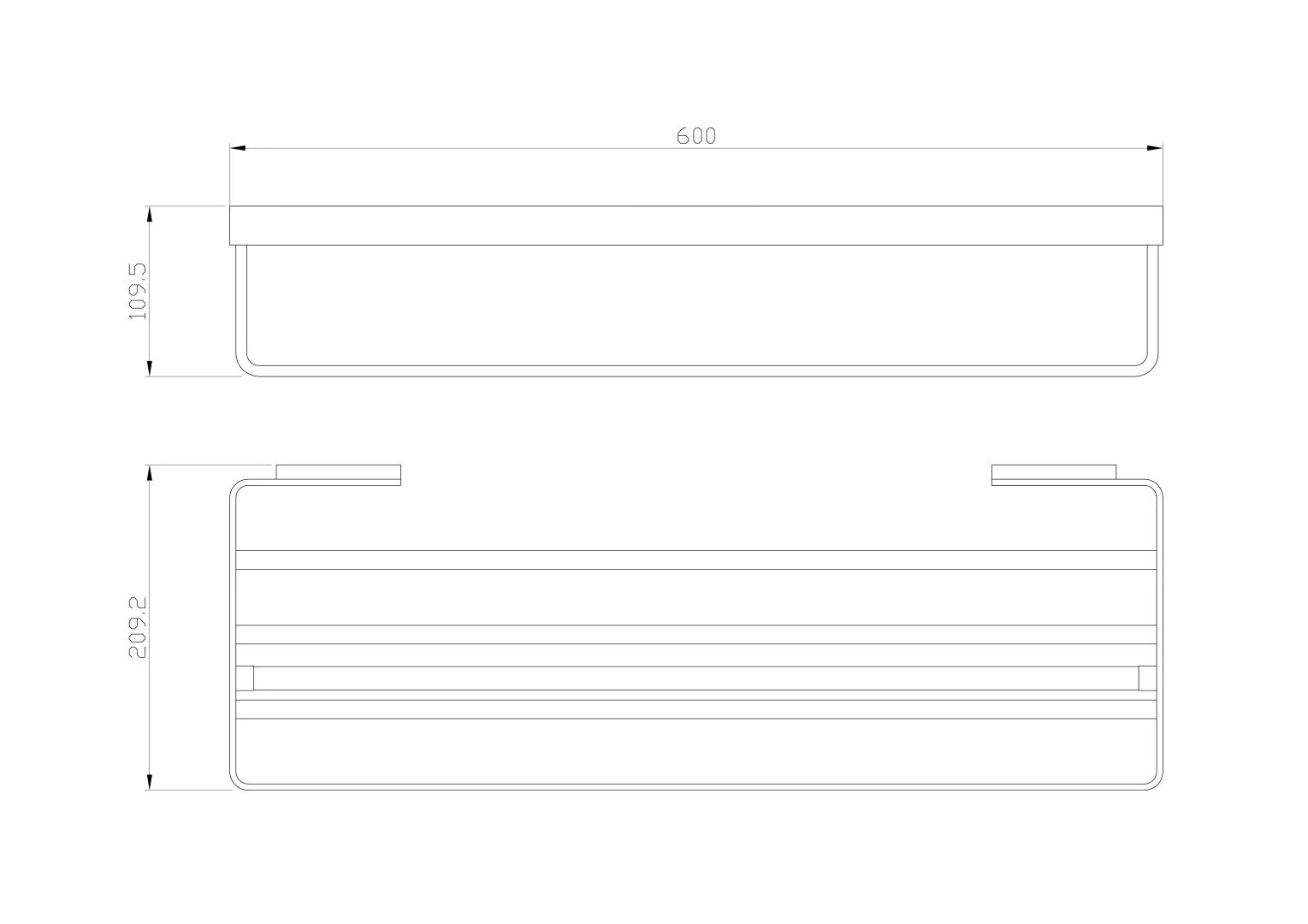Приобрести полотенцедержатель с полкой wonzon & woghand lotte, темный графит (ww-8381a-bgm)