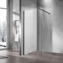 Vincea Душевая перегородка Walk-In 120 см, прозрачное, черная VSW-1H120CLB