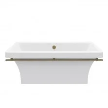 AQUA DE MARCO Отдельностоящая ванна Crete 178x79см, белая\бронза 1180WBKRI