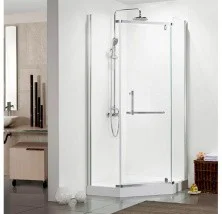 Ограждение душевое Mirsant Arena Pentagon 100х100 см хром/прозрачное