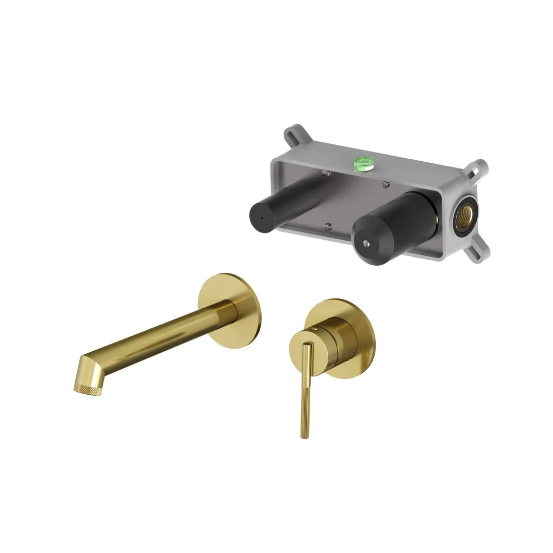 Приобрести hayzburg настенный смеситель для раковины, золото hb-4003go