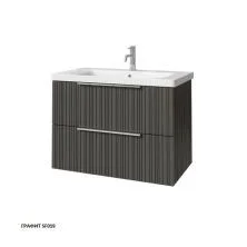 Caprigo Тумба с раковиной RAIN 80 см, графит