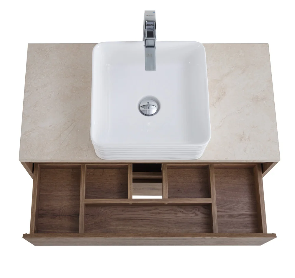 Приобрести belbagno тумба со столешницей kraft 80 см, подвесная rovere tabacco