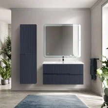 Cezares Тумба подвесная с раковиной DUET 100 см Grafito, графит DUET-1000-2C-SO-GR-P