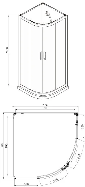 Приобрести azario душевая кабина denver 90x90 см, хром az-n10812 900