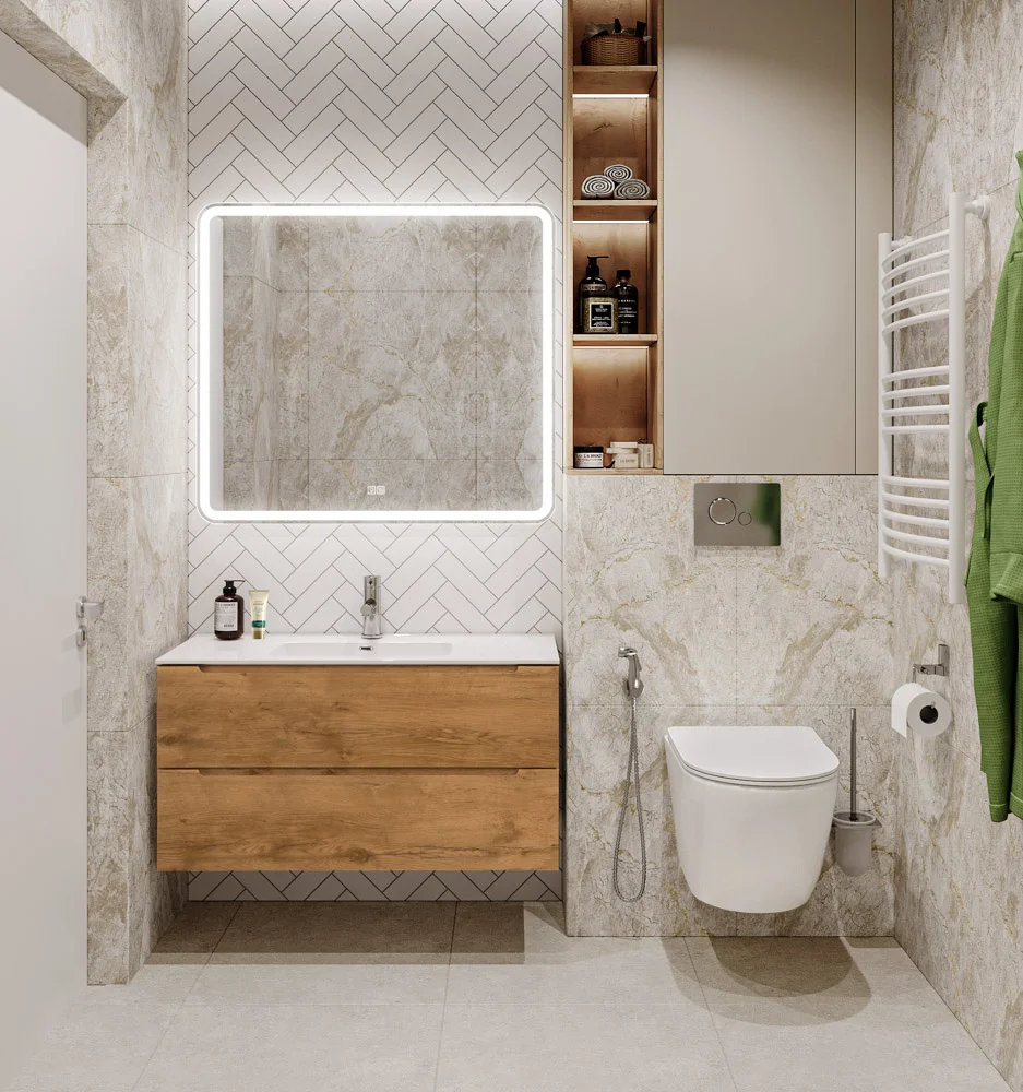 Приобрести belbagno тумба с раковиной etna 100 см, подвесная rovere nature, белая раковина