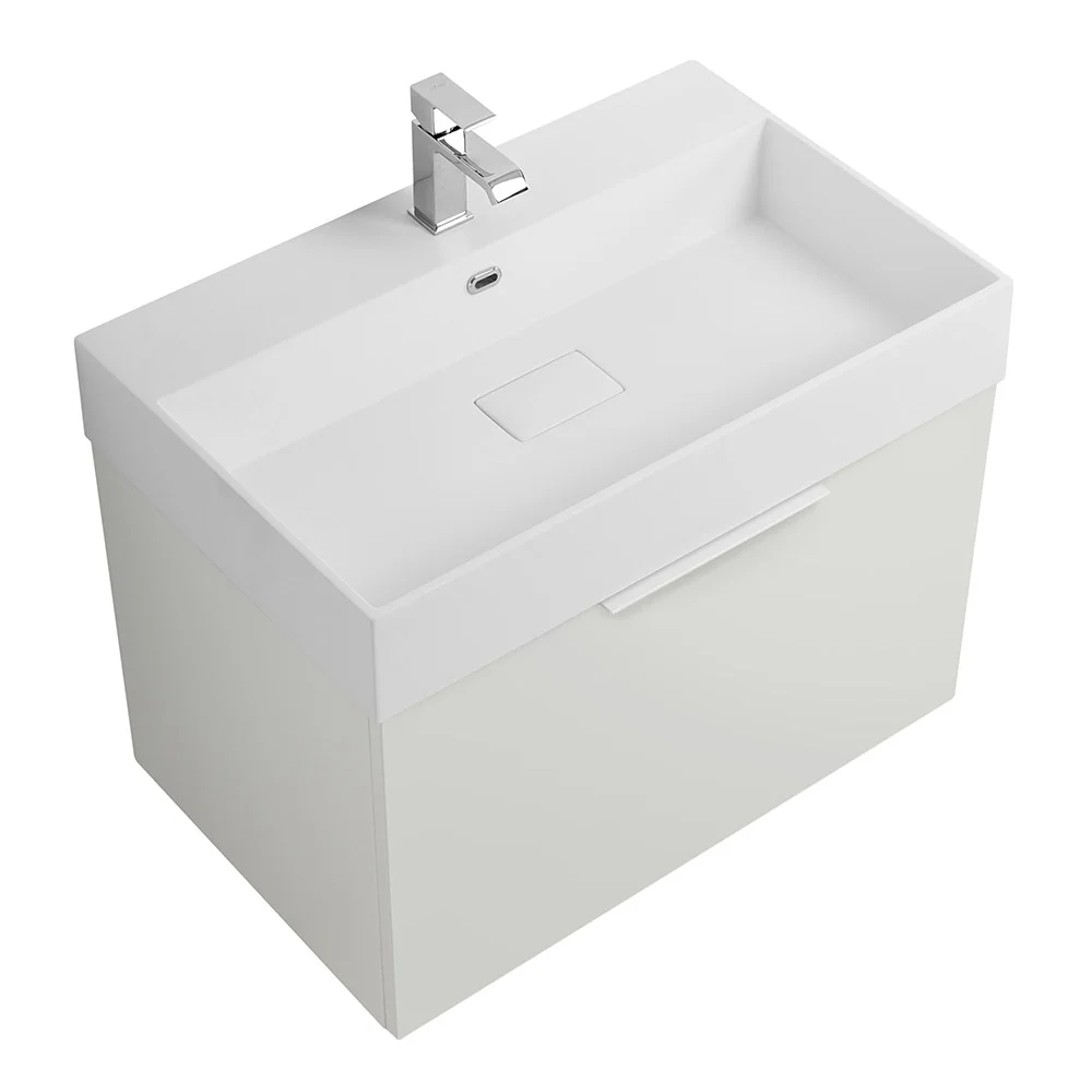 Приобрести cezares тумба подвесная с раковиной premium 70 см bianco opaco, белая 55396