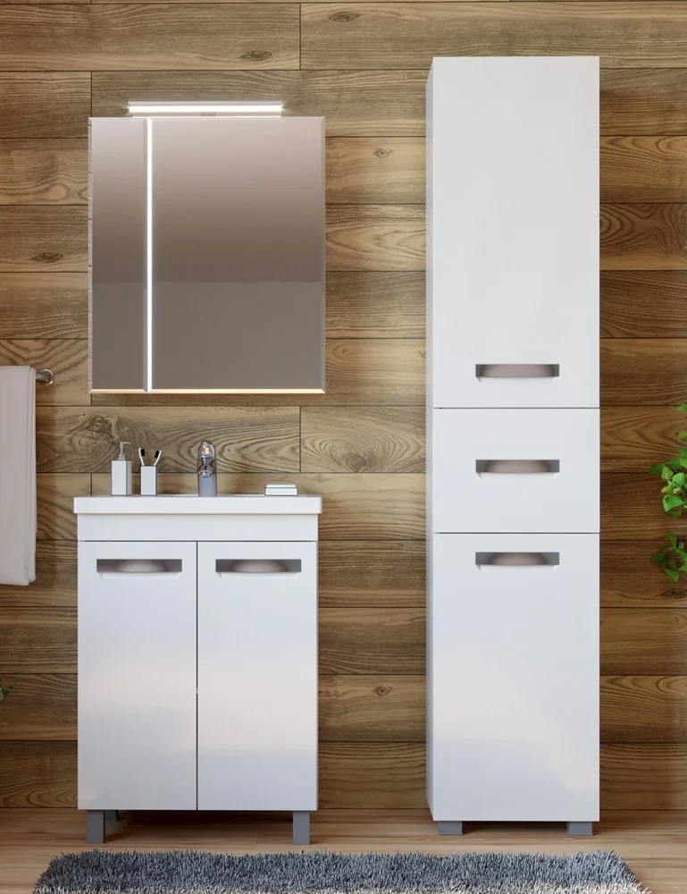 Приобрести vigo тумба с раковиной plaza 60см, 2 дверцы, напольная, белая tn.pla.fos.60.2d