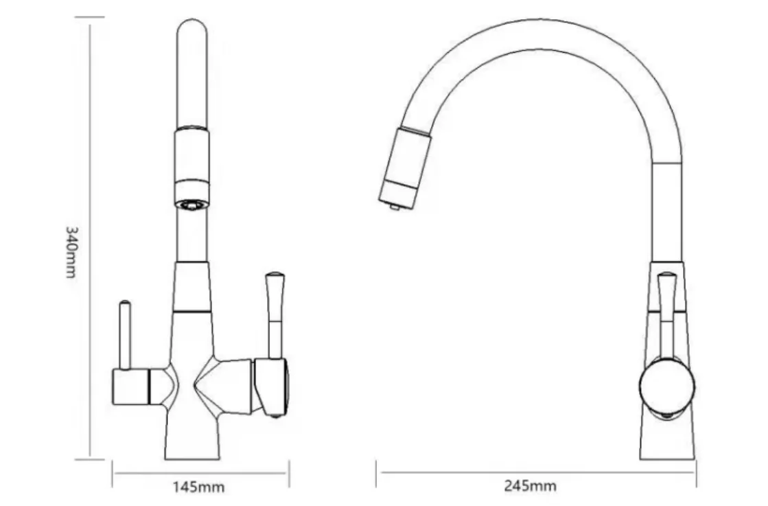 Приобрести savol смеситель для кухни 340мм, гибкий излив, белый s-l1806w-02