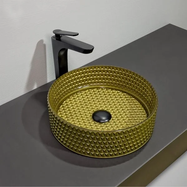 Приобрести comforty раковина накладная gl05 36х44 см стеклянная