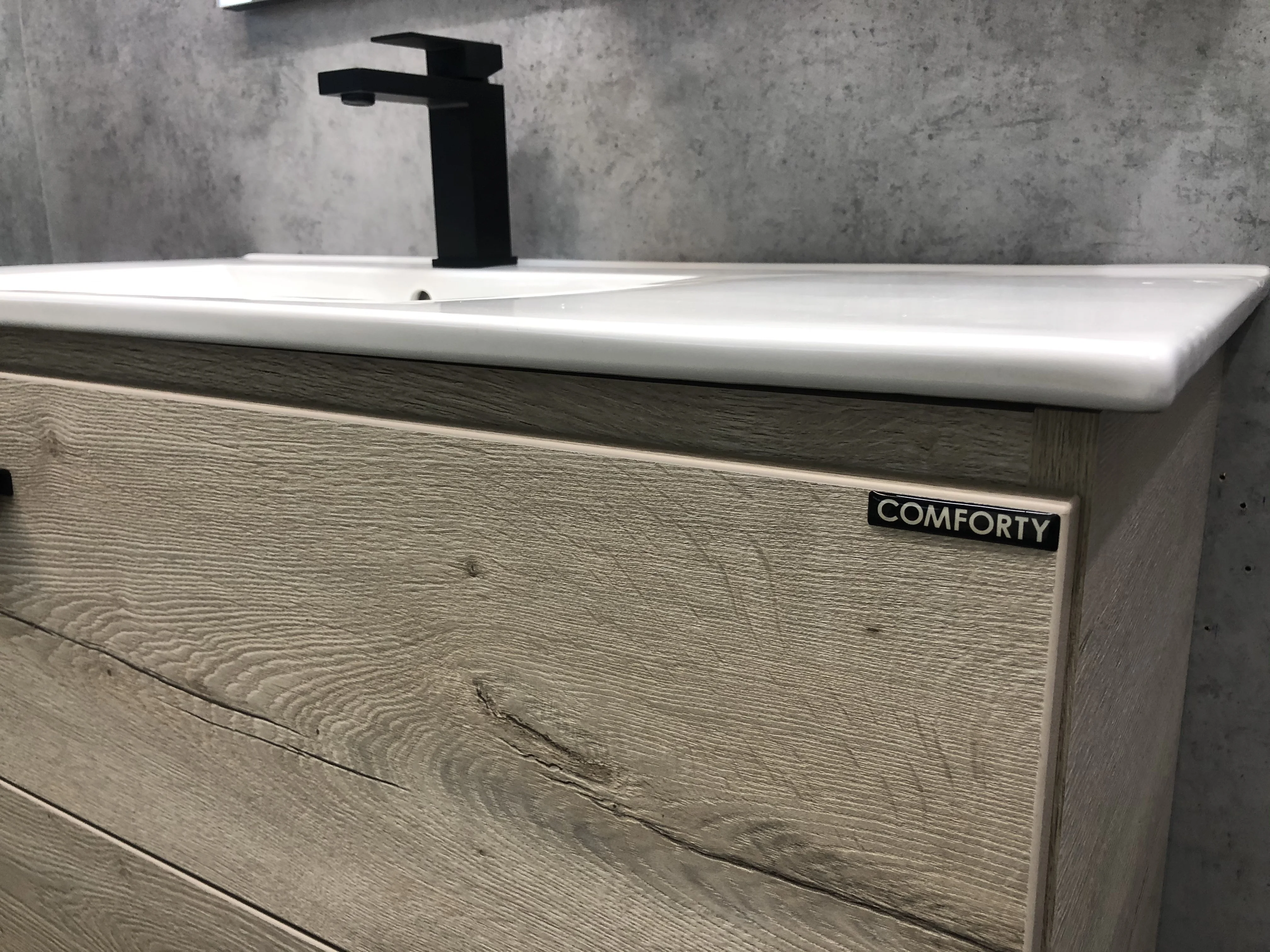 Приобрести сomforty тумба с раковиной "дюссельдорф-90", дуб дымчатый