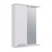 AQUA DE MARCO Зеркало-шкаф ELEGANSE 50 см, левое, белый\хром 1050CELE/L