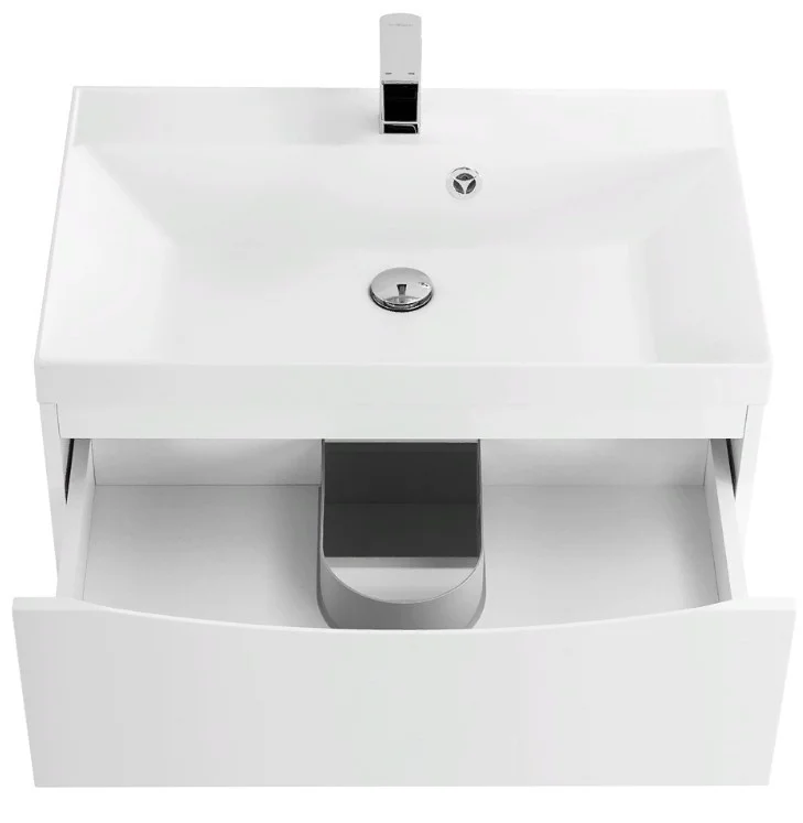 Приобрести тумба подвесная с раковиной belbagno marino-700-2c-so-bl-p 70 см, bianco lucido
