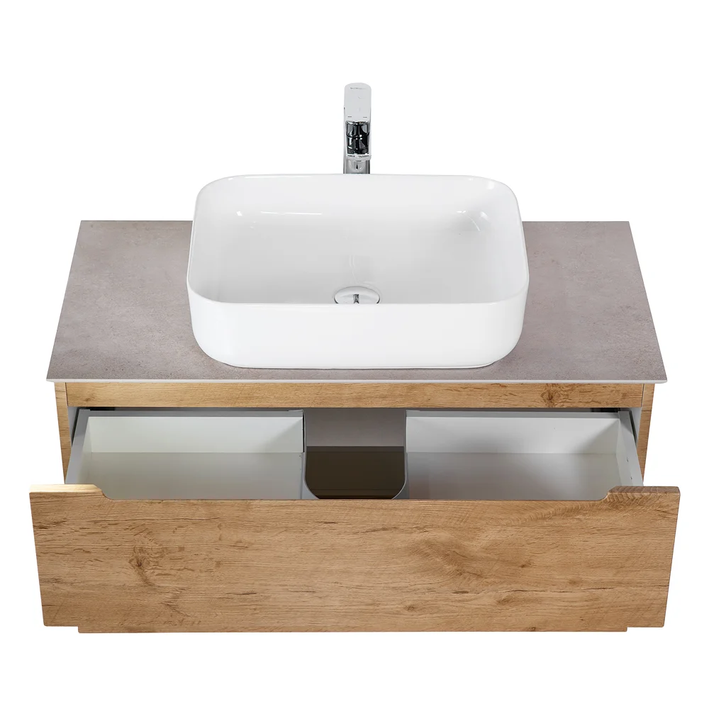 Приобрести belbagno тумба со столешницей etna 80 см, подвесная rovere nature