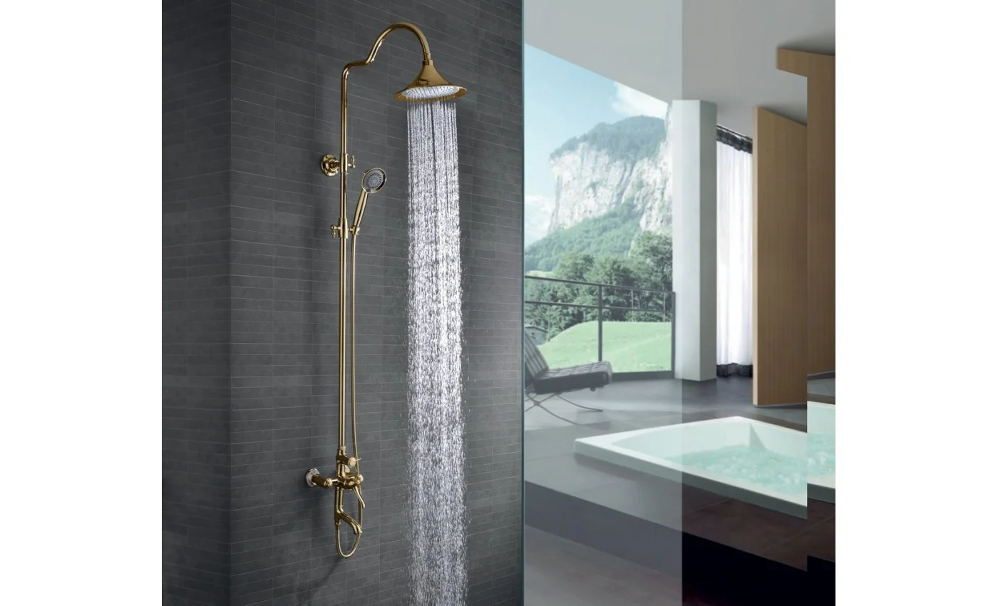 Приобрести lemark душевая система greek, золото lm5562gg