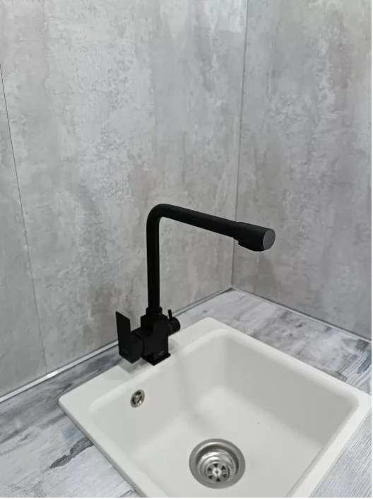 Приобрести смеситель для кухни vieir kitchen 359 мм, с подключением к фильтру, черный v15025(c)