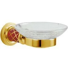 Boheme Мыльница Murano, золото\красный 10903-R-G