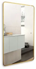 AZARIO зеркало INCANTO 600*1000 бесконтактный сенсор, золотой декор, гор/верт