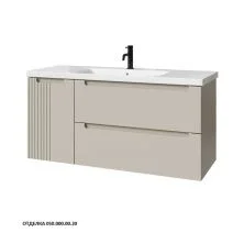 Caprigo Тумба с раковиной TERMIN-Smalty META 120 см, левая, бежевая, эмаль