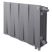 Royal Thermo Радиатор биметаллический Pianoforte 300 /Silver Satin ( серебристый ) VDR - 8 секц.