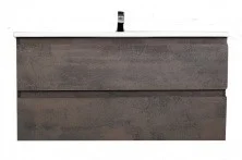 CEZARES Тумба подвесная с раковиной MOLVENO 100х50см, темно коричневый