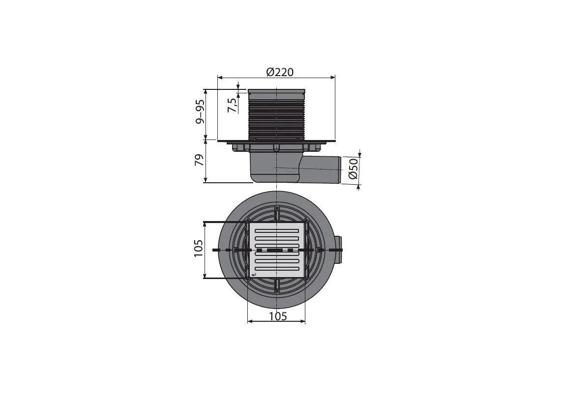 Приобрести сливной трап alcaplast apv103