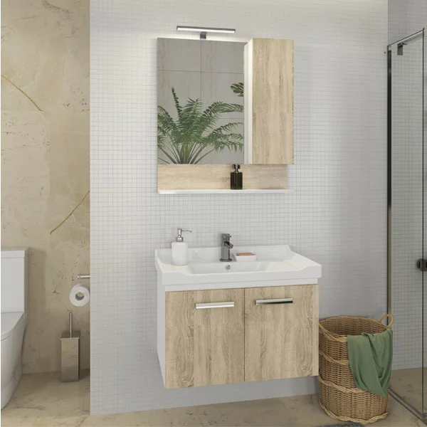Приобрести сomforty зеркало-шкаф "рига-70" дуб сонома