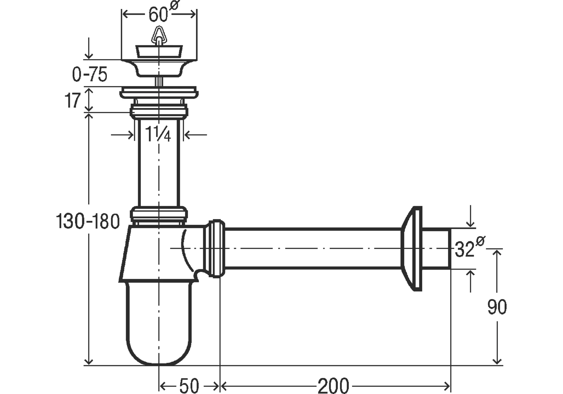 Приобрести сифон для умывальника viega 366681-dn32