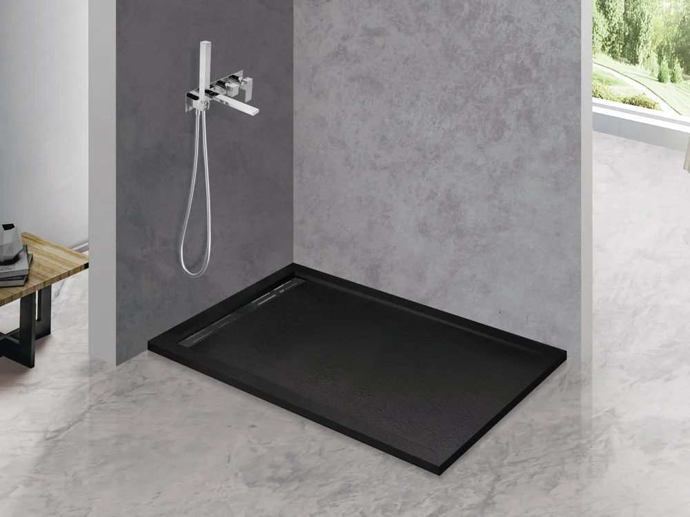 Приобрести cezares поддон из искусственного камня tray 120х90см tray-as-ah-120/90-30-nero