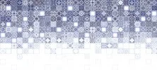 Плитка настенная Cersanit Hammam blue Многоцветный рельеф