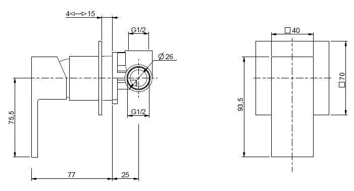 Приобрести cezares смеситель скрытого монтажа unika, черный матовый unika-dim-nop