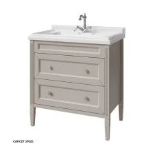 Caprigo Тумба с раковиной ALBION CONCEPT 80 см, серая 34015UV с1