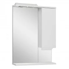 AQUA DE MARCO Зеркало-шкаф VIKTORIA 55 см, правое, белый 1055CVIC/R