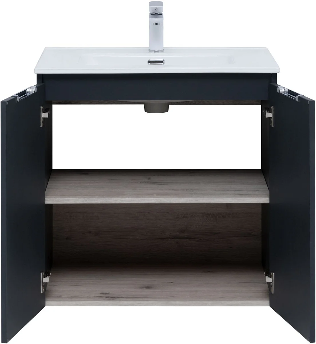 Приобрести aquanet тумба с раковиной алвита new 70 см, 2 дверцы, антрацит