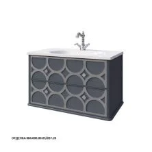 Caprigo Тумба с раковиной CAPRICE 80 см, черная, эмаль 25112 4