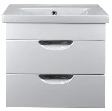 Loranto Тумба подвесная с раковиной Стиль- 70/2 70х58 см, белая (CS00070863)