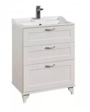 Тумба напольная с раковиной Акватон Леон 65Н 1A194601LBPS0, 1A708731FB010, дуб белый