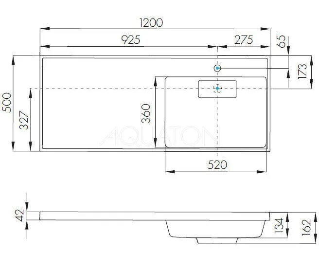 Приобрести тумба напольная с раковиной-столешницей акватон лондри 120 r/l, дуб сантана