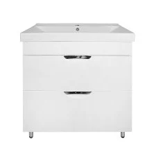 Loranto Тумба напольная с раковиной Стиль- 80/2Н "Соло" 81х89 см, белая (CS00091380)