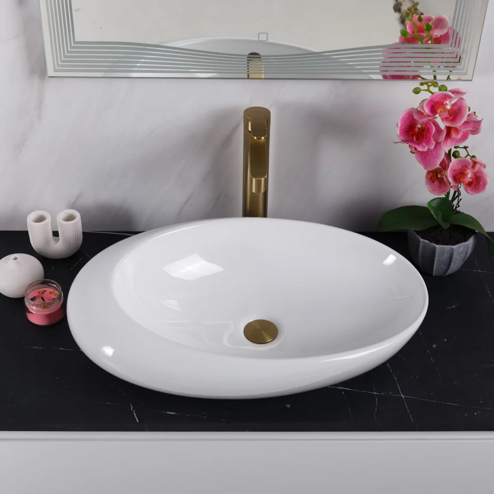 Приобрести belbagno накладная раковина 37х58 см, белая bb1396