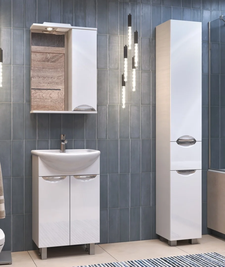 Приобрести vigo зеркало-шкаф callao 50 см, со спотом, правое, белое z.cal.50.r.el