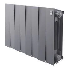 Royal Thermo Радиатор биметаллический Pianoforte 300 /Silver Satin ( серебристый ) - 8 секц.