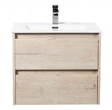 Тумба подвесная с раковиной BelBagno KRAFT-600-2C-SO-RGB 60 см, Rovere Galifax Bianco