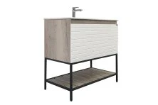 Сomforty Тумба с раковиной "Страсбург-90" дуб дымчатый