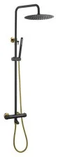 Boheme Душевая система c термостатом UNO Black Gold 468-T-BG