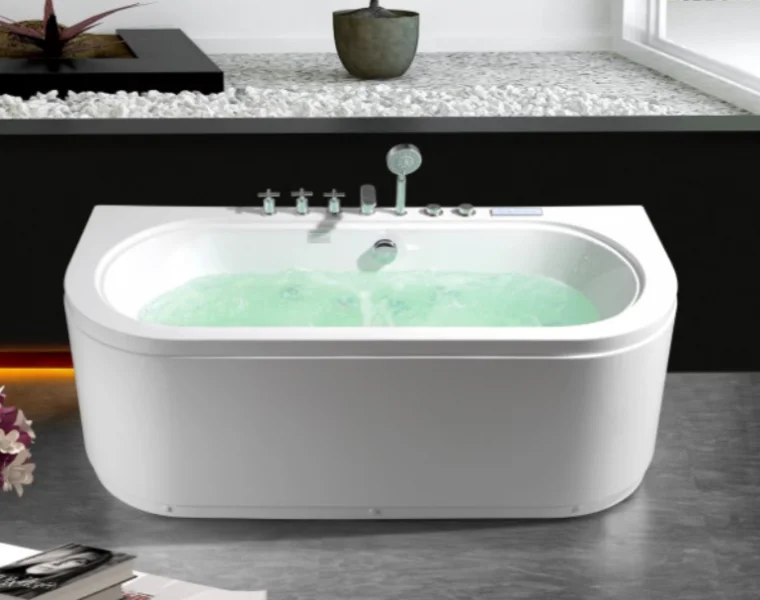 Приобрести frank гидромассажная ванна f160 170х80 см, пристенная, овальная, белая