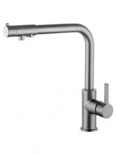 Смеситель для кухни c подключением фильтра WONZON & WOGHAND, Темный графит (WW-88458008-BGM)