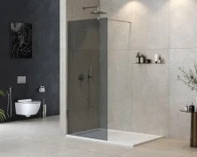 Cezares Душевая перегородка LIBERTA 90 см, серый\хром LIBERTA-L-1-90-120-GR-Cr