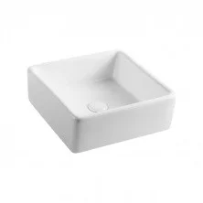 Azario Раковина накладная 38х38 см, белая AZ4566