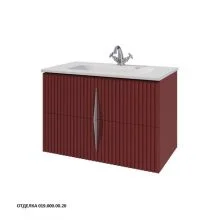 Caprigo Тумба с раковиной NOVARA 85 см, красная, эмаль 34912 1